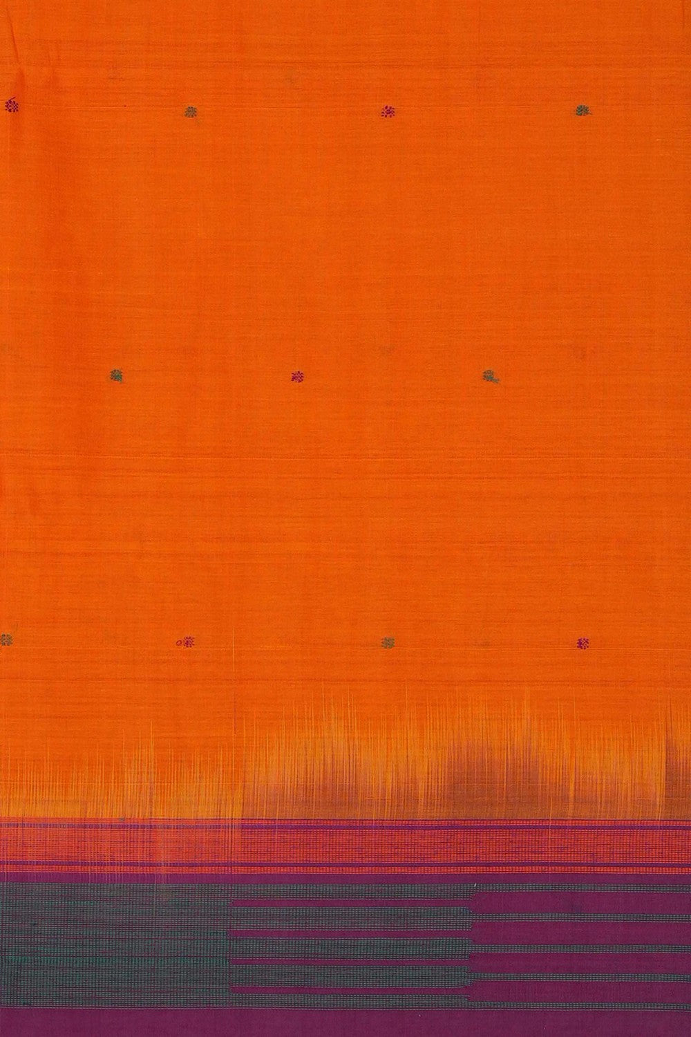 Image of Orange South Cotton Saree
