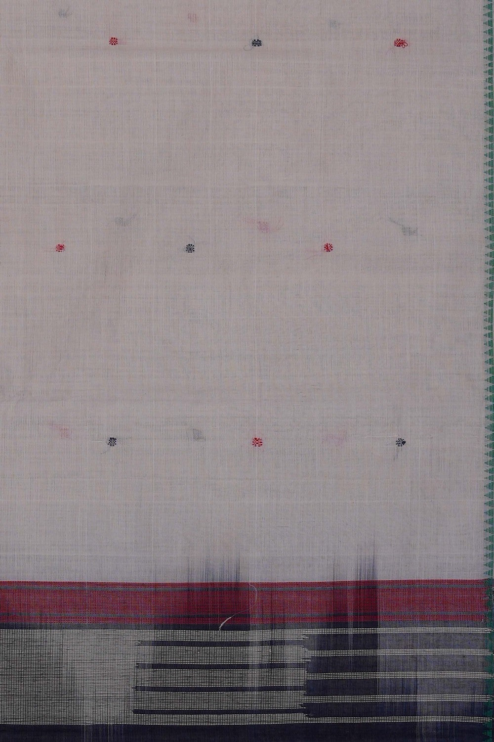 Image of White South Cotton Saree