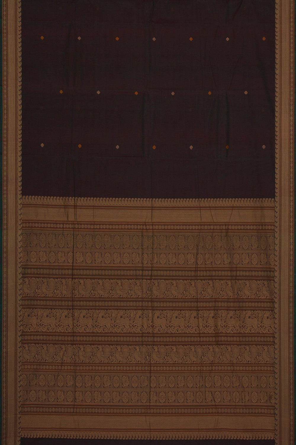 Image of Green South Cotton Saree