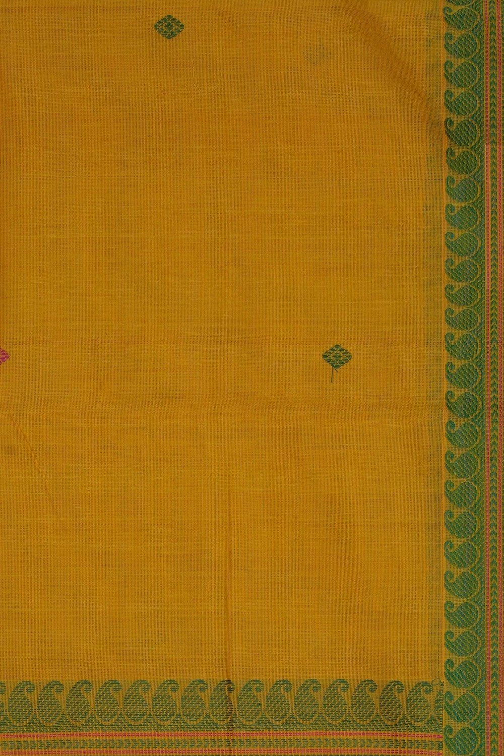 Image of Yellow South Cotton Saree