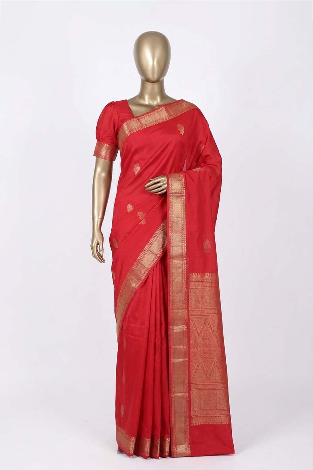 Image of Pink South Cotton Saree