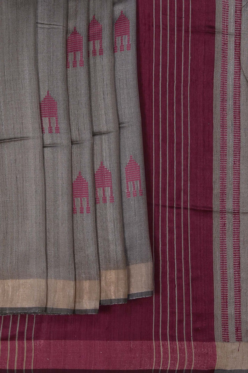 Image of A Desi Tussar Silk Saree
