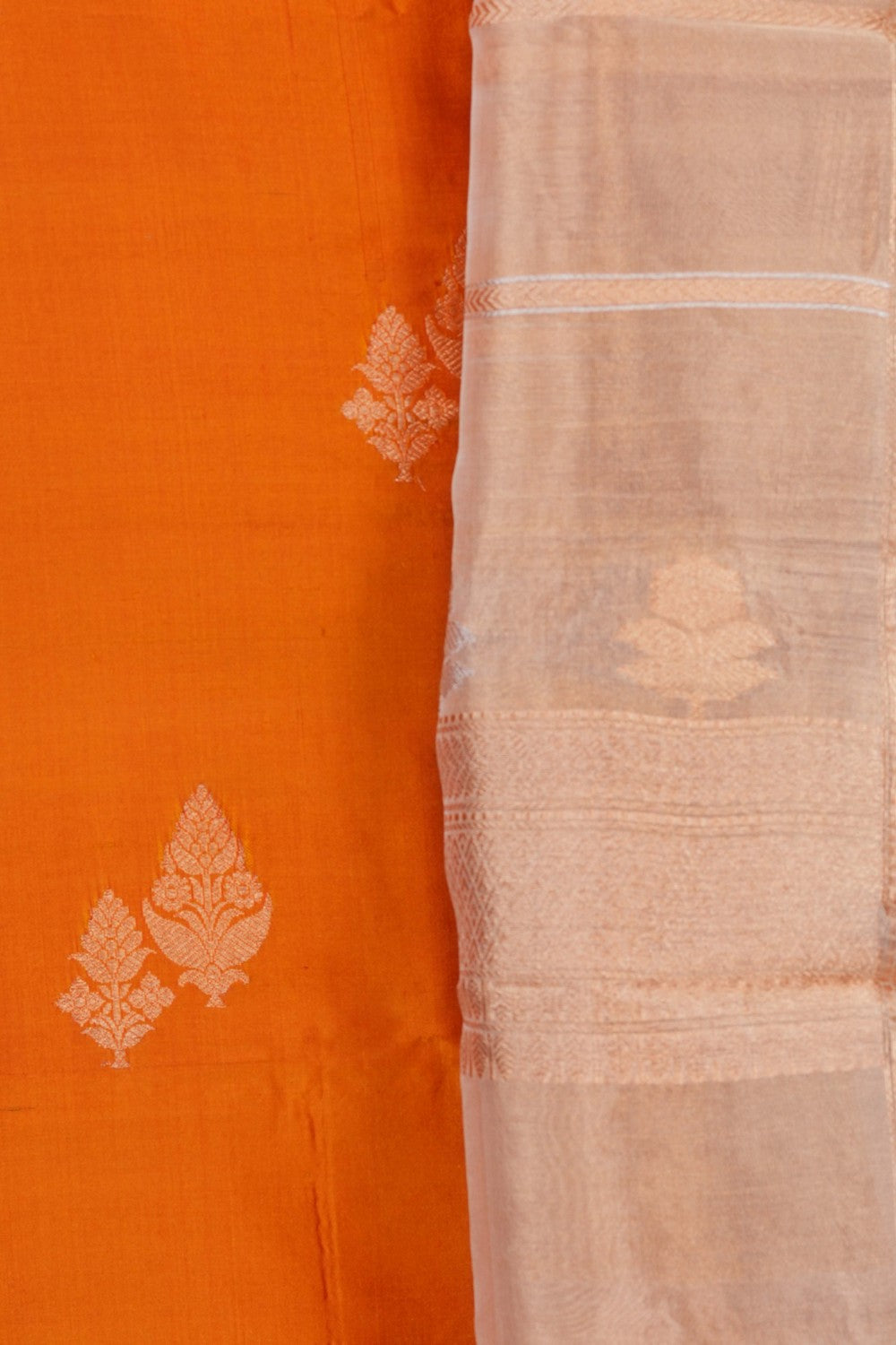 Image of Banarasi Silk Unstitched Suit (3 Pcs Set)