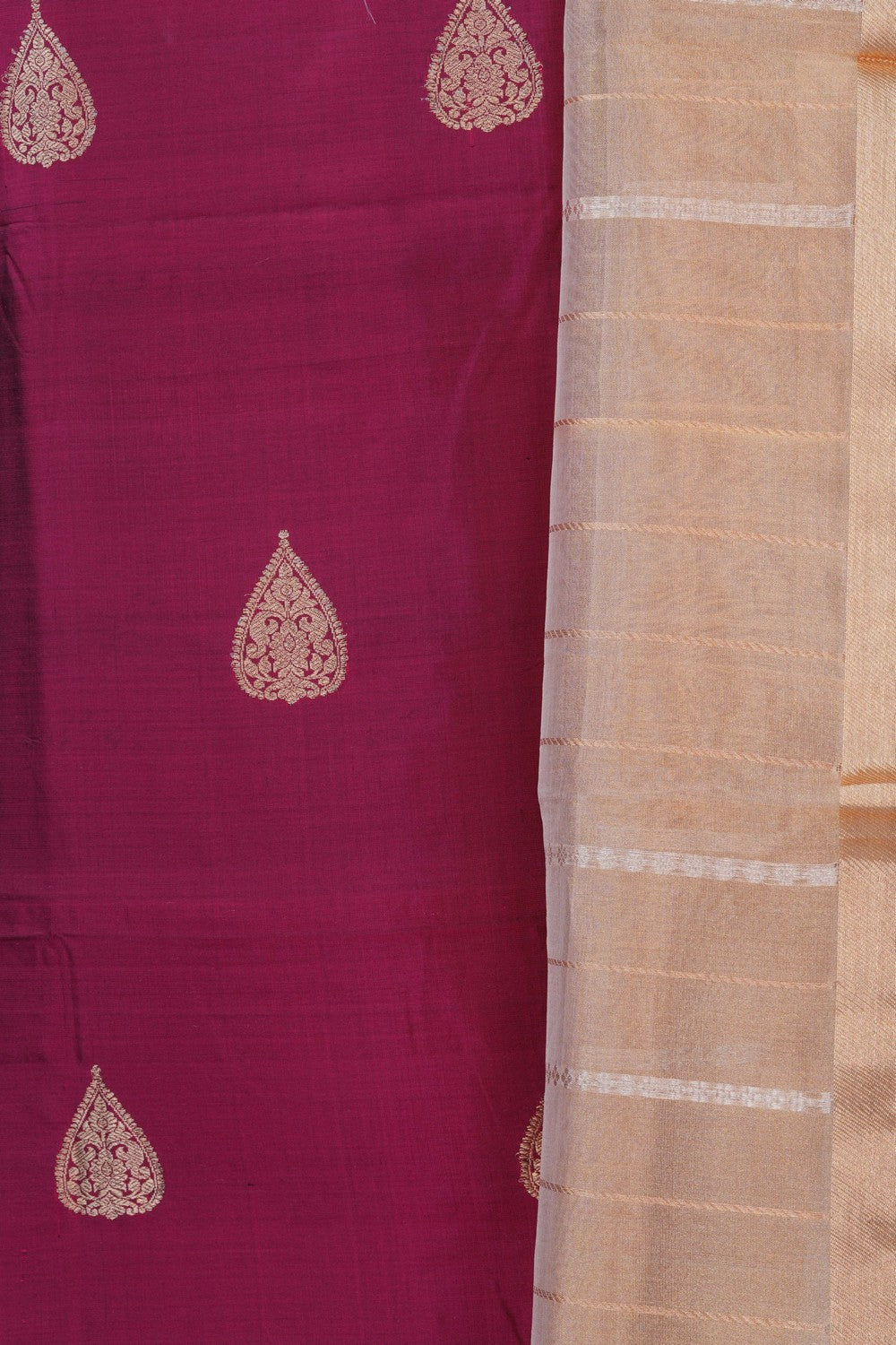 Image of Banarasi Silk Unstitched Suit (3 Pcs Set)