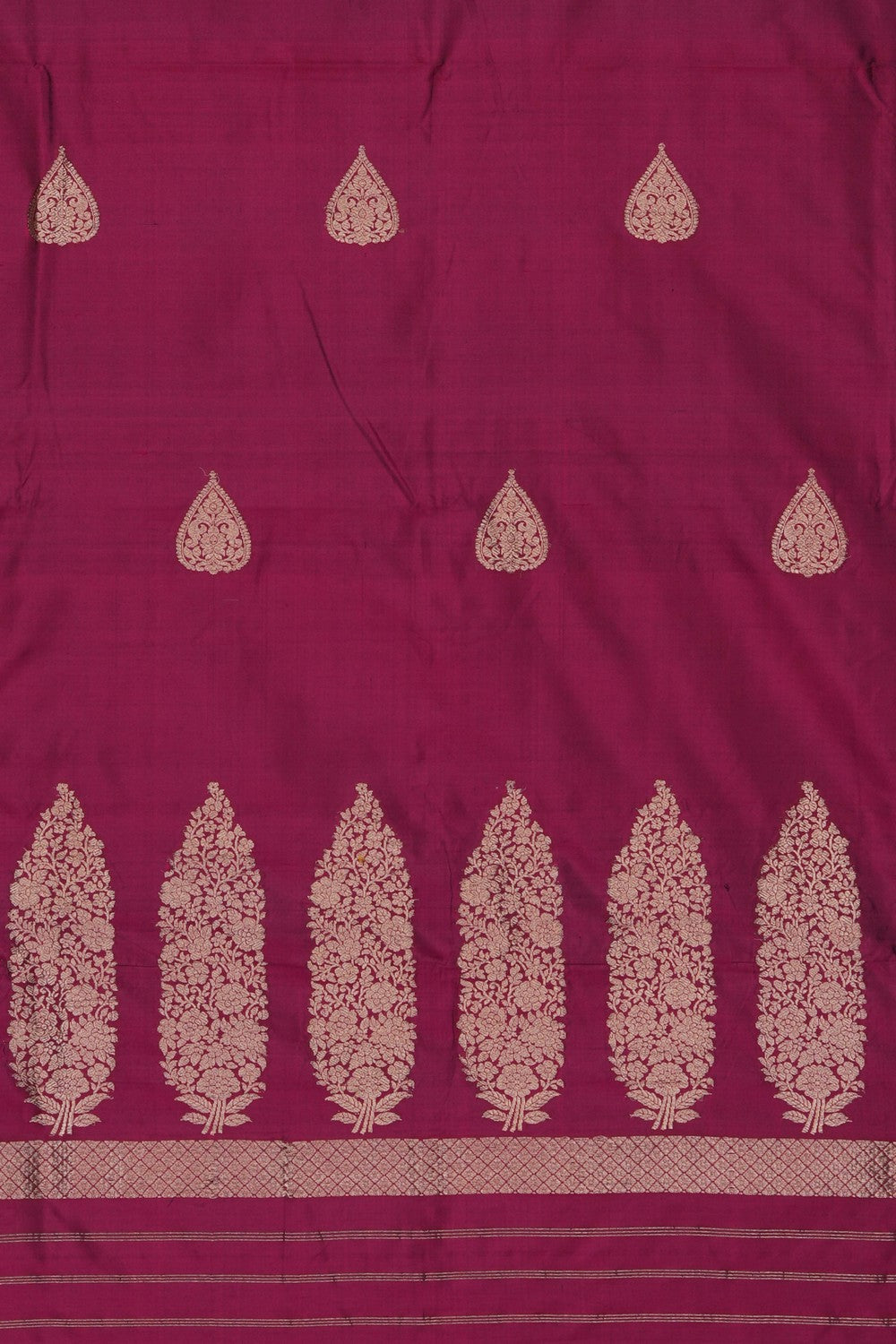 Image of Banarasi Silk Unstitched Suit (3 Pcs Set)