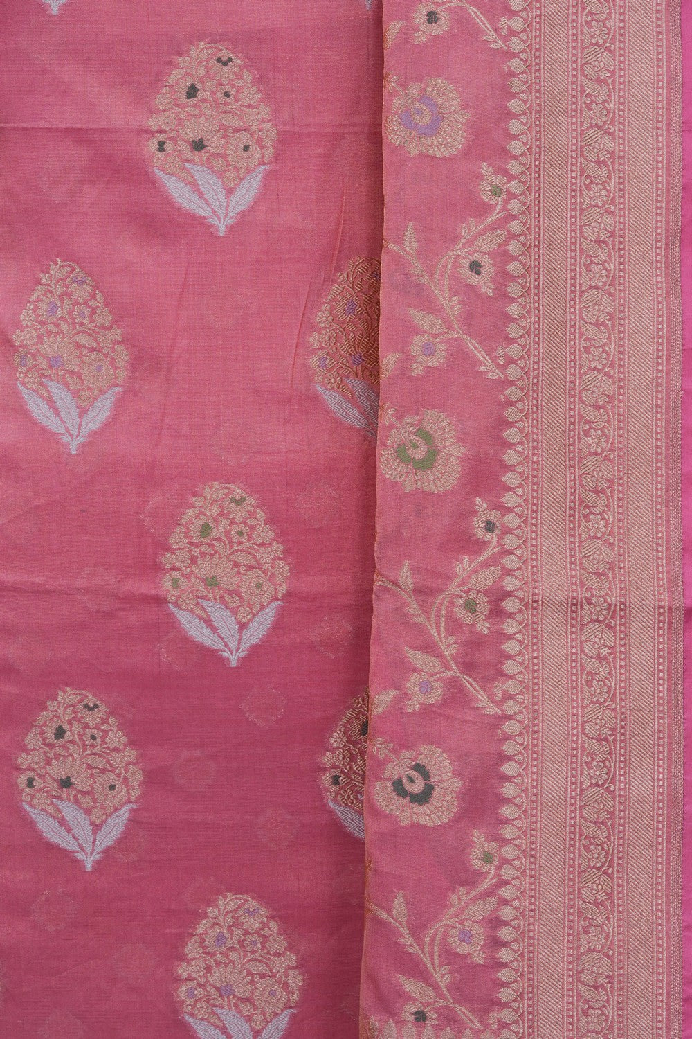 Image of Banarasi Tissue Silk Unstitched Suit (3 Pcs Set)