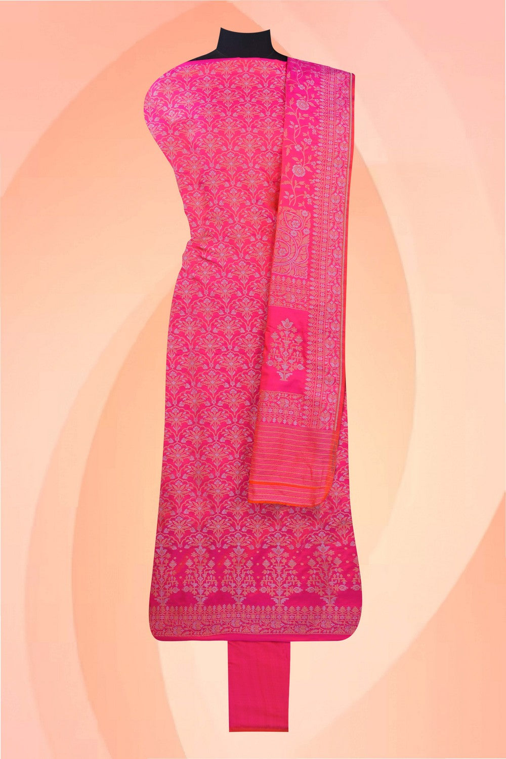 Image of Banarasi Tissue Silk Unstitched Suit (3 Pcs Set)