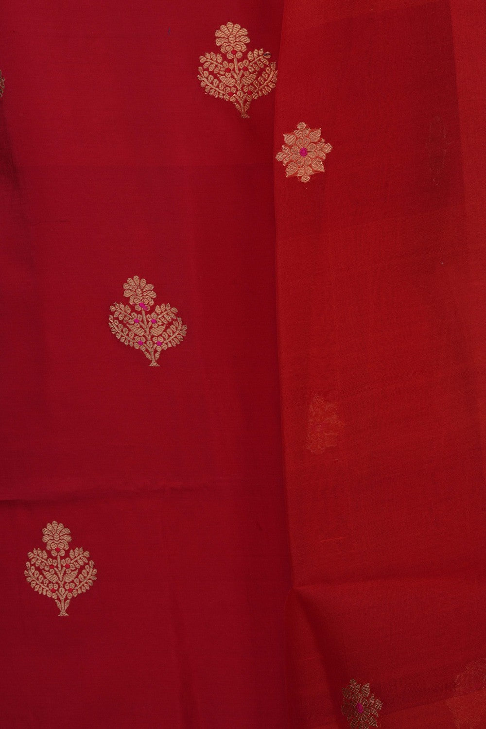 Image of Banarasi Silk Unstitched Suit (3 Pcs Set)