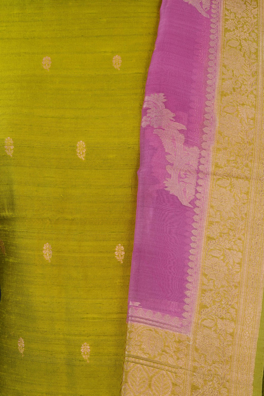 Image of Banarasi Dupion Silk Unstitched Suit (3 Pcs Set)