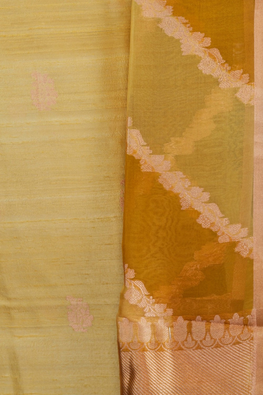 Image of Banarasi Dupion Silk Unstitched Suit (3 Pcs Set)