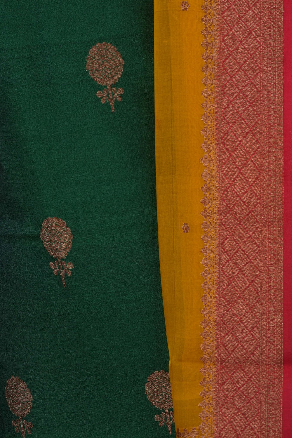 Image of Banarasi Dupion Silk Unstitched Suit (3 Pcs Set)
