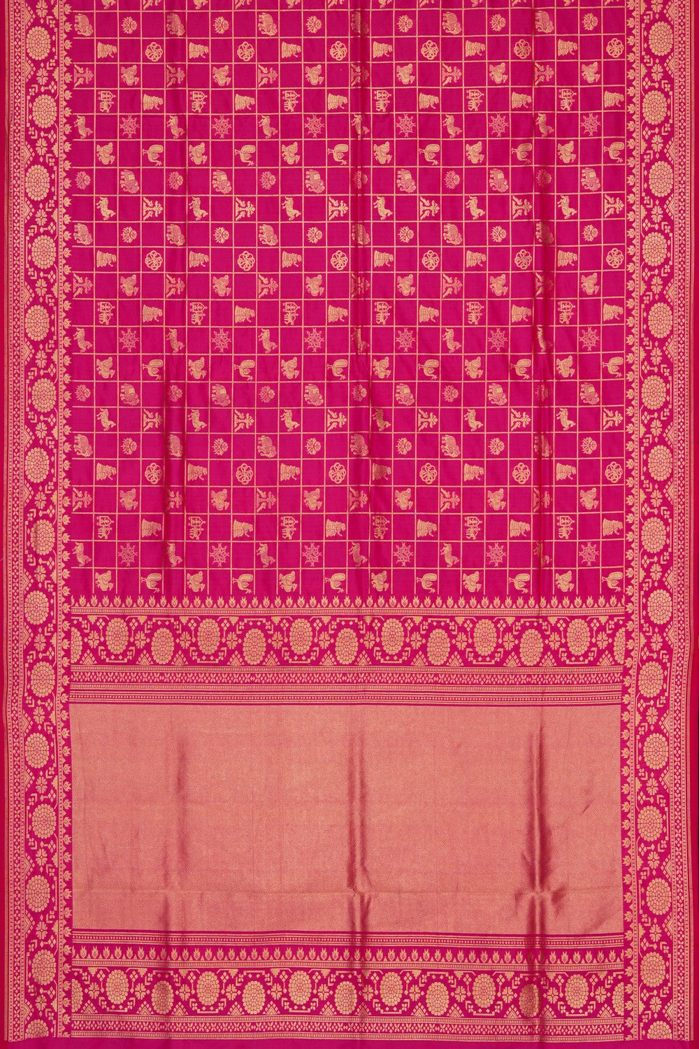 Image of Banarasi Silk Pink Saree