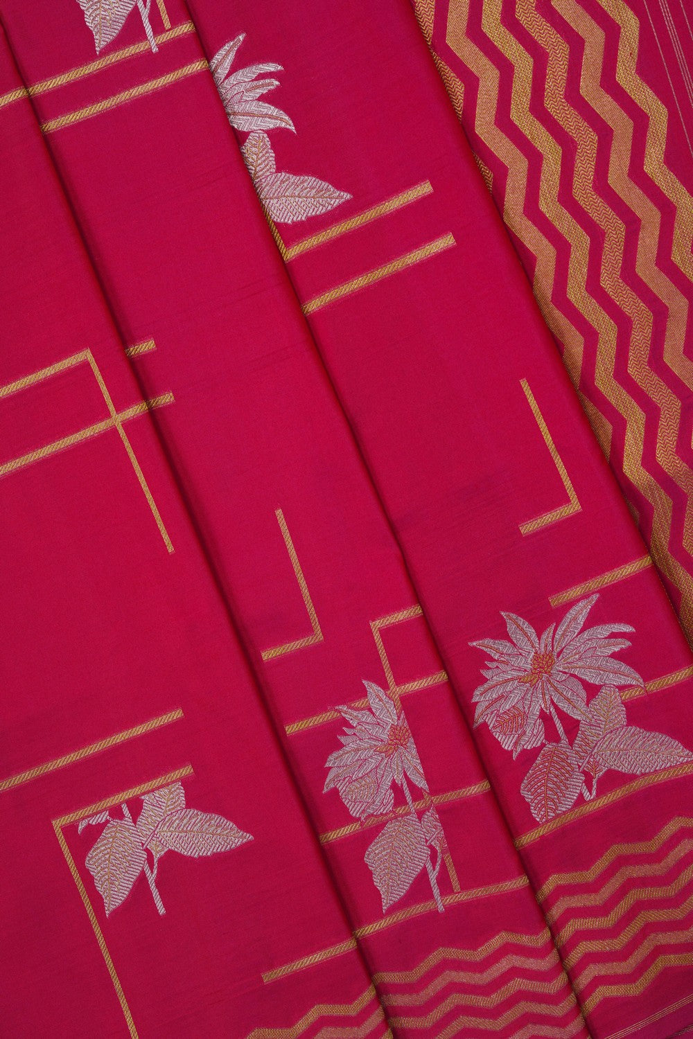 Image of Banarasi Silk Pink Saree