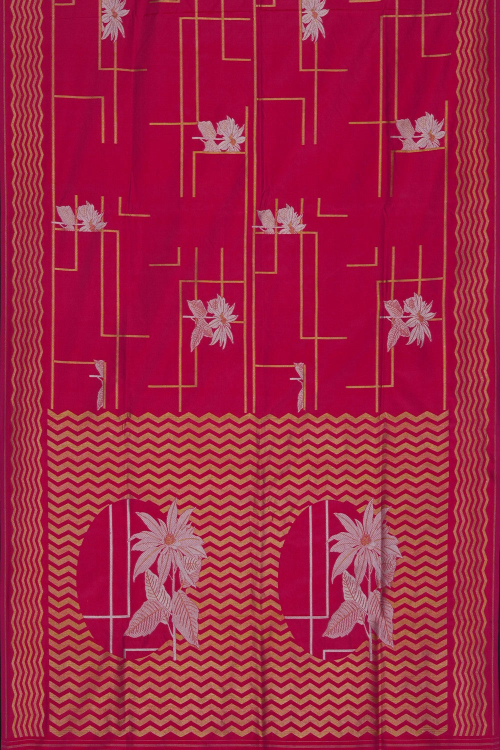 Image of Banarasi Silk Pink Saree