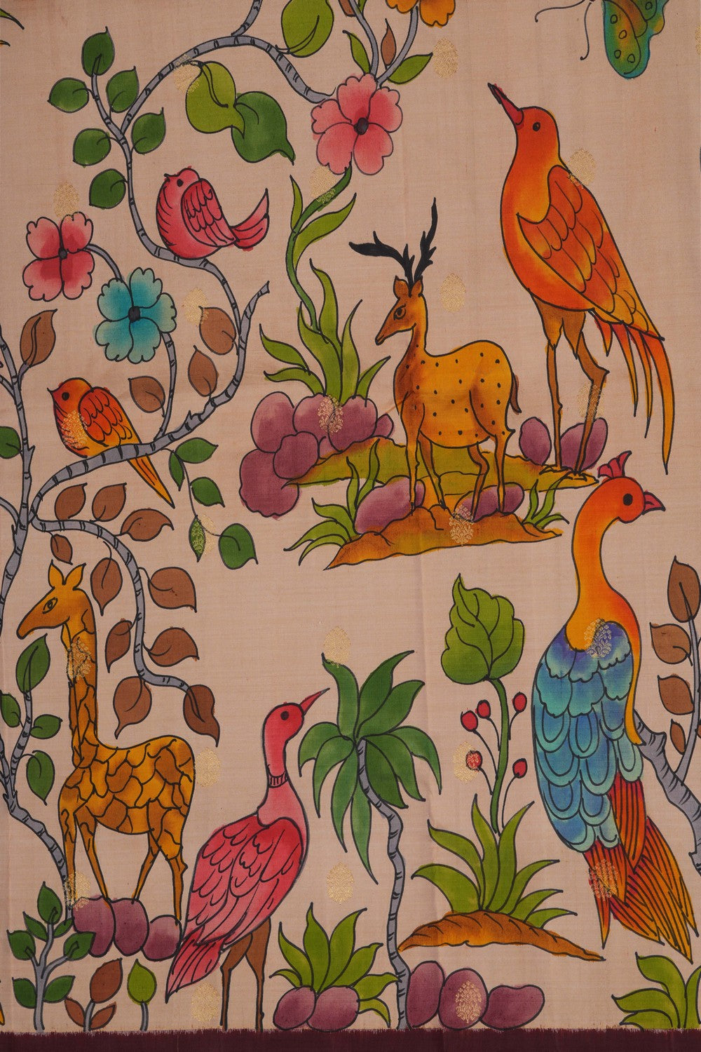 Image of A Fusion Pochampally Silk Saree