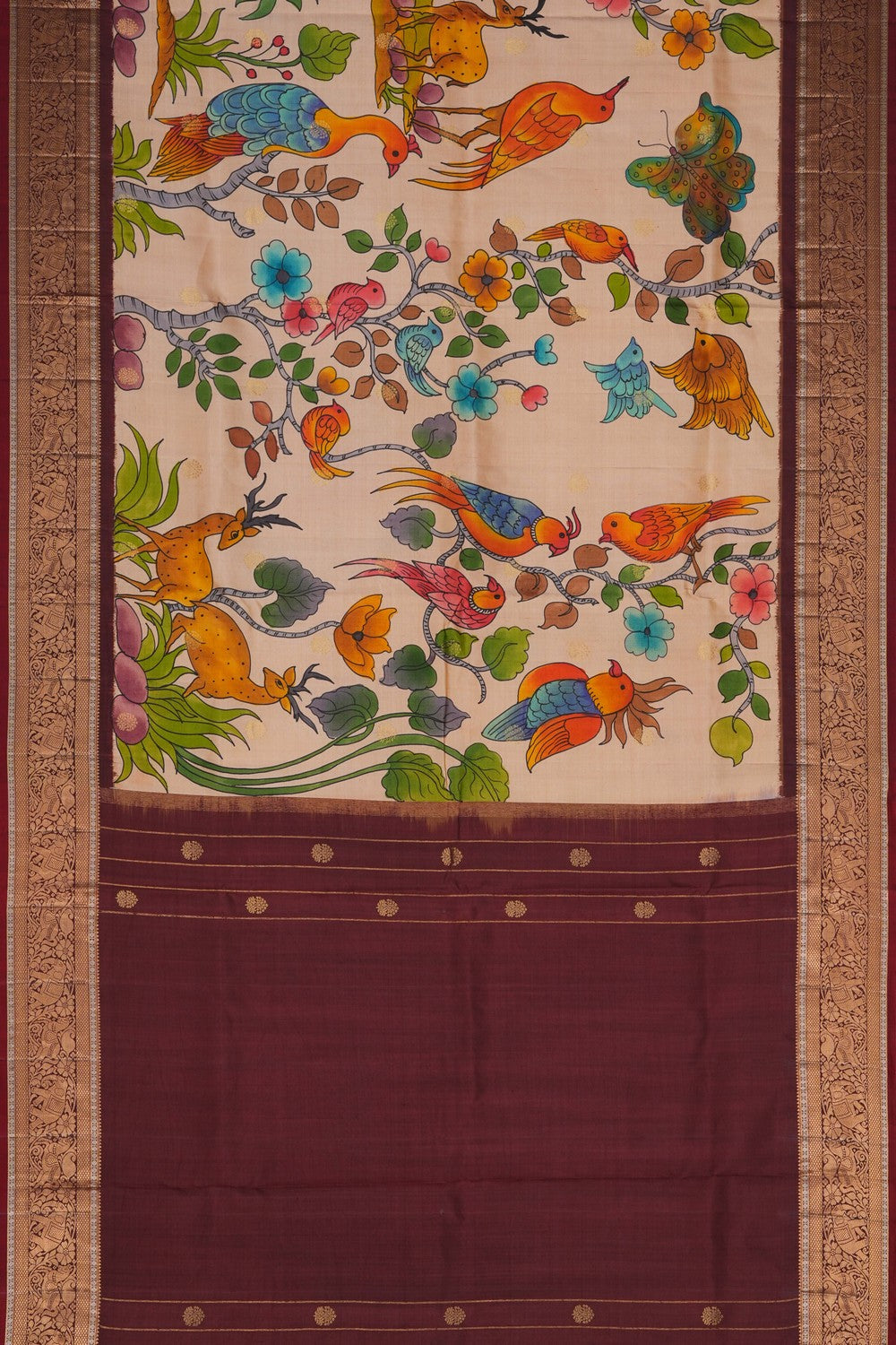 Image of A Fusion Pochampally Silk Saree