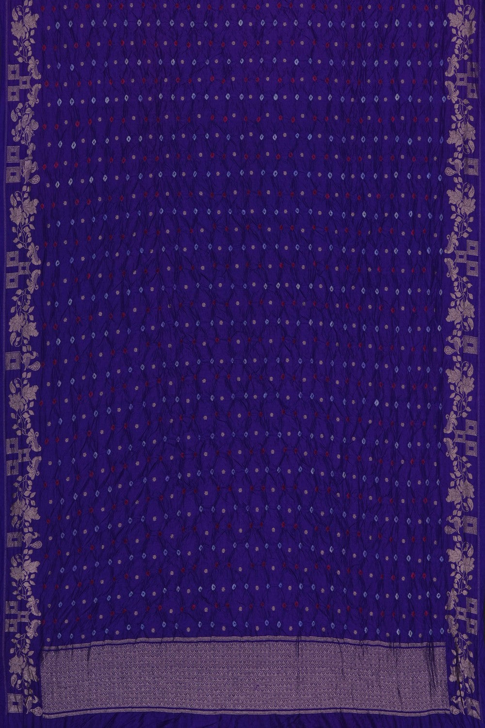 Image of Purple Bandhani Silk Dupatta