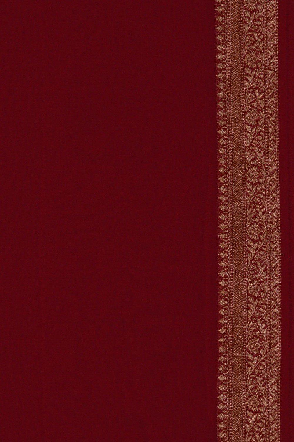 Image of Off-White Banarasi Georgette Saree