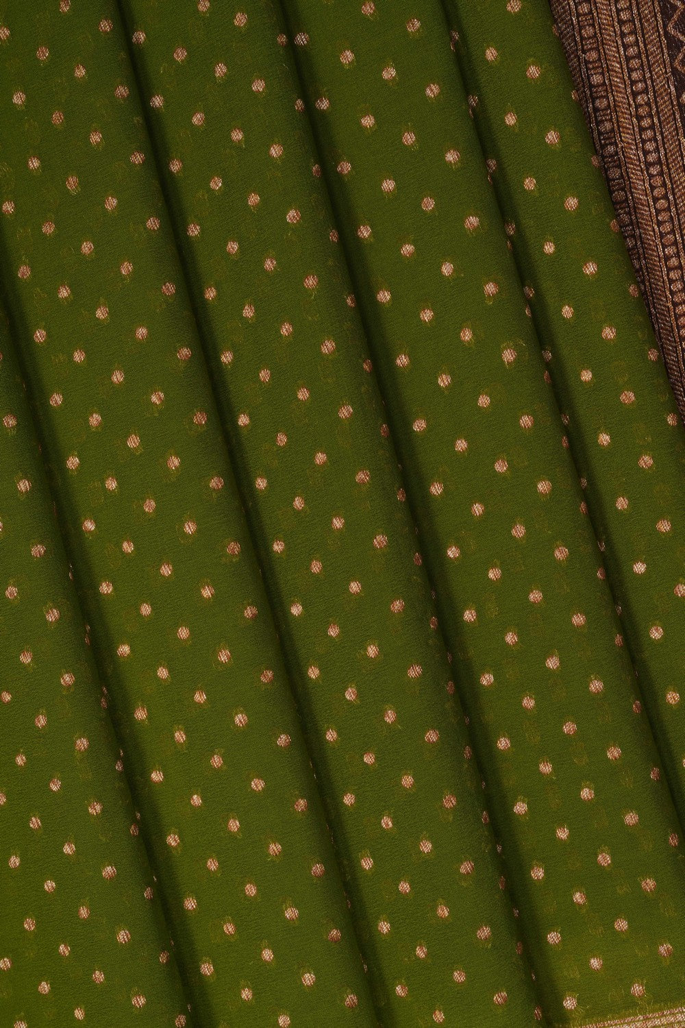 Image of Green Banarasi Georgette Saree