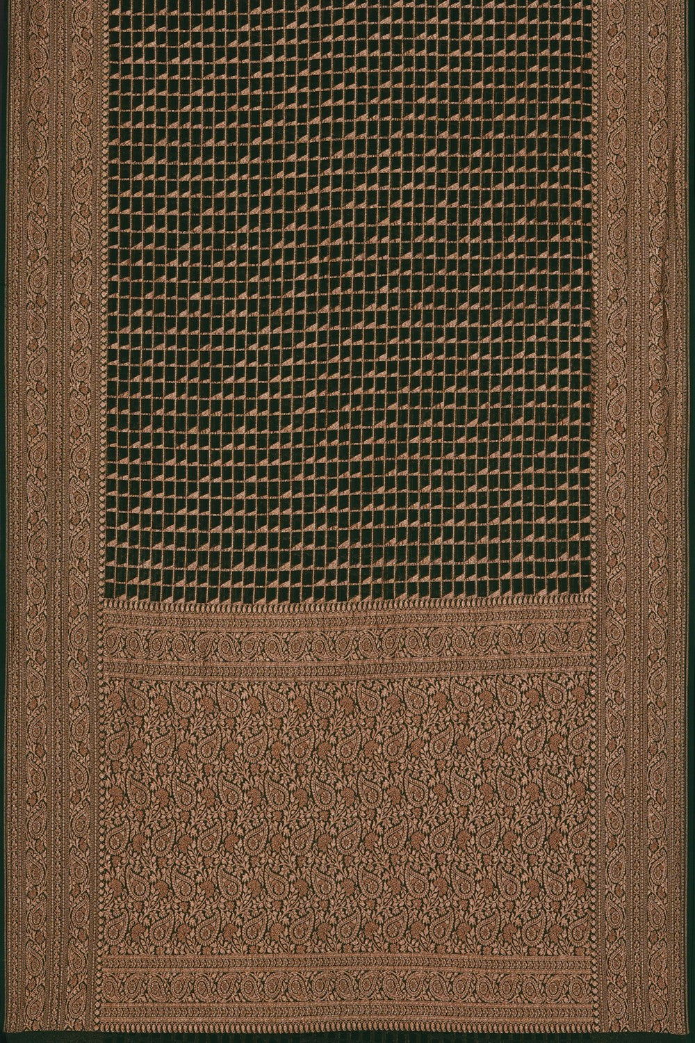 Image of Green Banarasi Georgette Saree