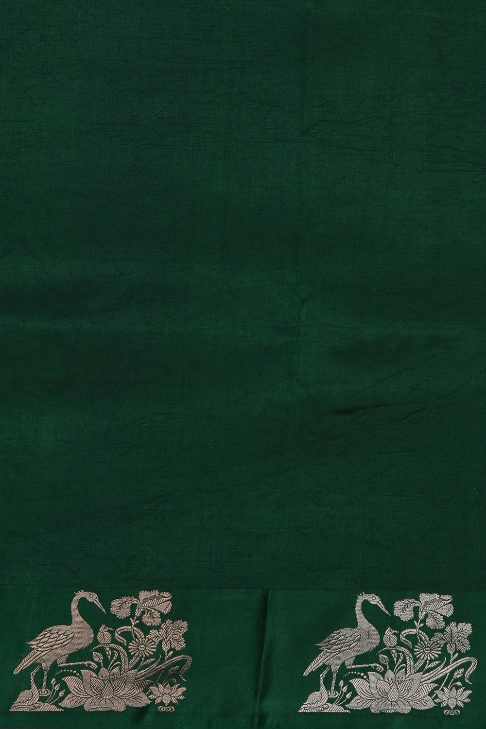 Image of Green Banarasi Silk Saree