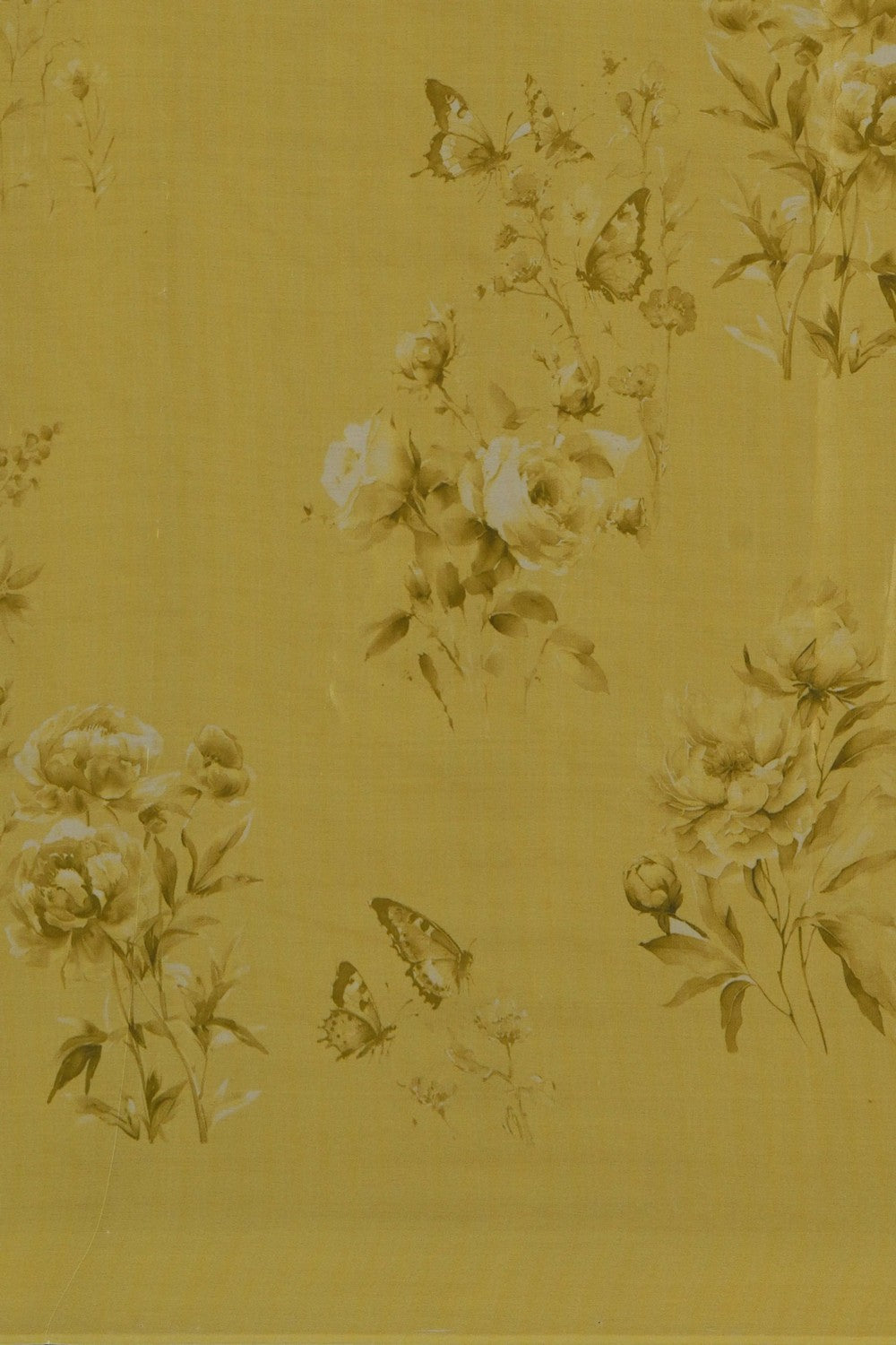 Image of A Floral Print Crepe Saree