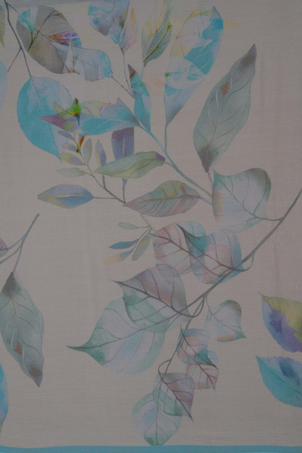 Image of A Floral Print Chiffon Saree
