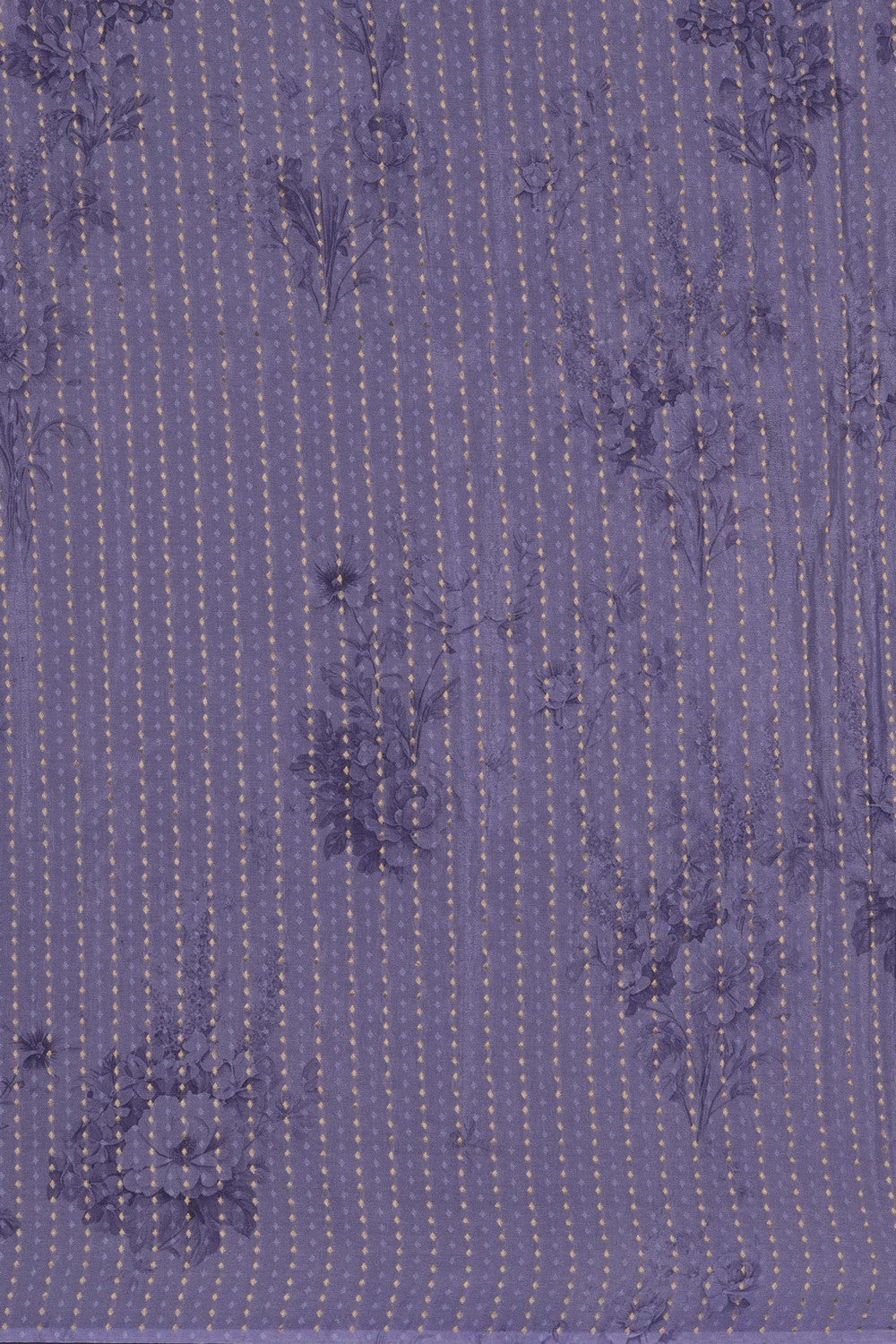 Image of A Floral Print Chiffon Saree