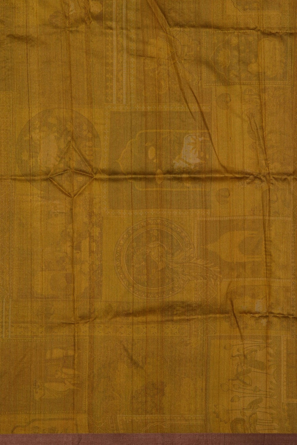 Image of Pichwai Art Desi Tussar Silk Saree