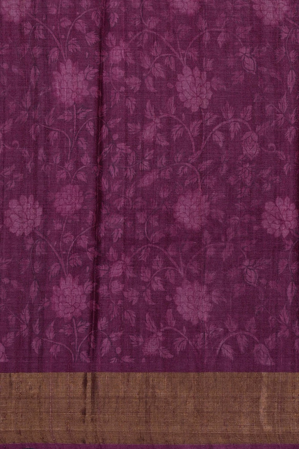 Image of Plum-Pink Desi Tussar Silk Saree