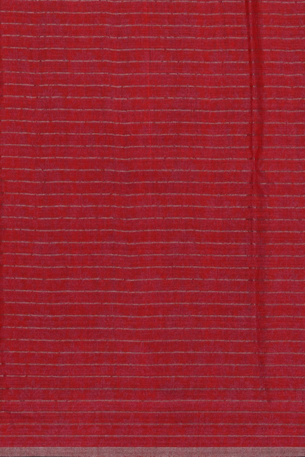 Image of Coral Red Desi Tussar Silk Saree