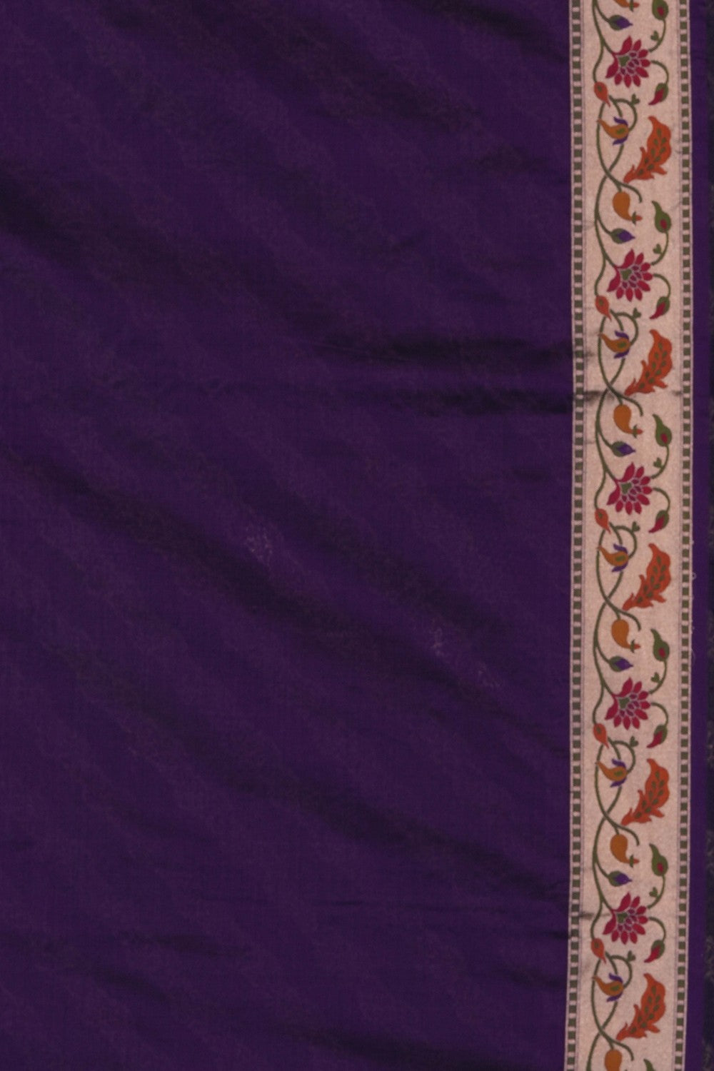 Image of Purple Banarasi Silk Saree