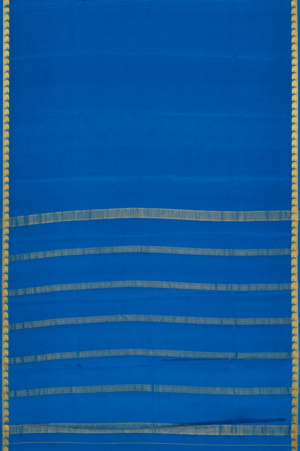 Image of Blue Crepe Saree