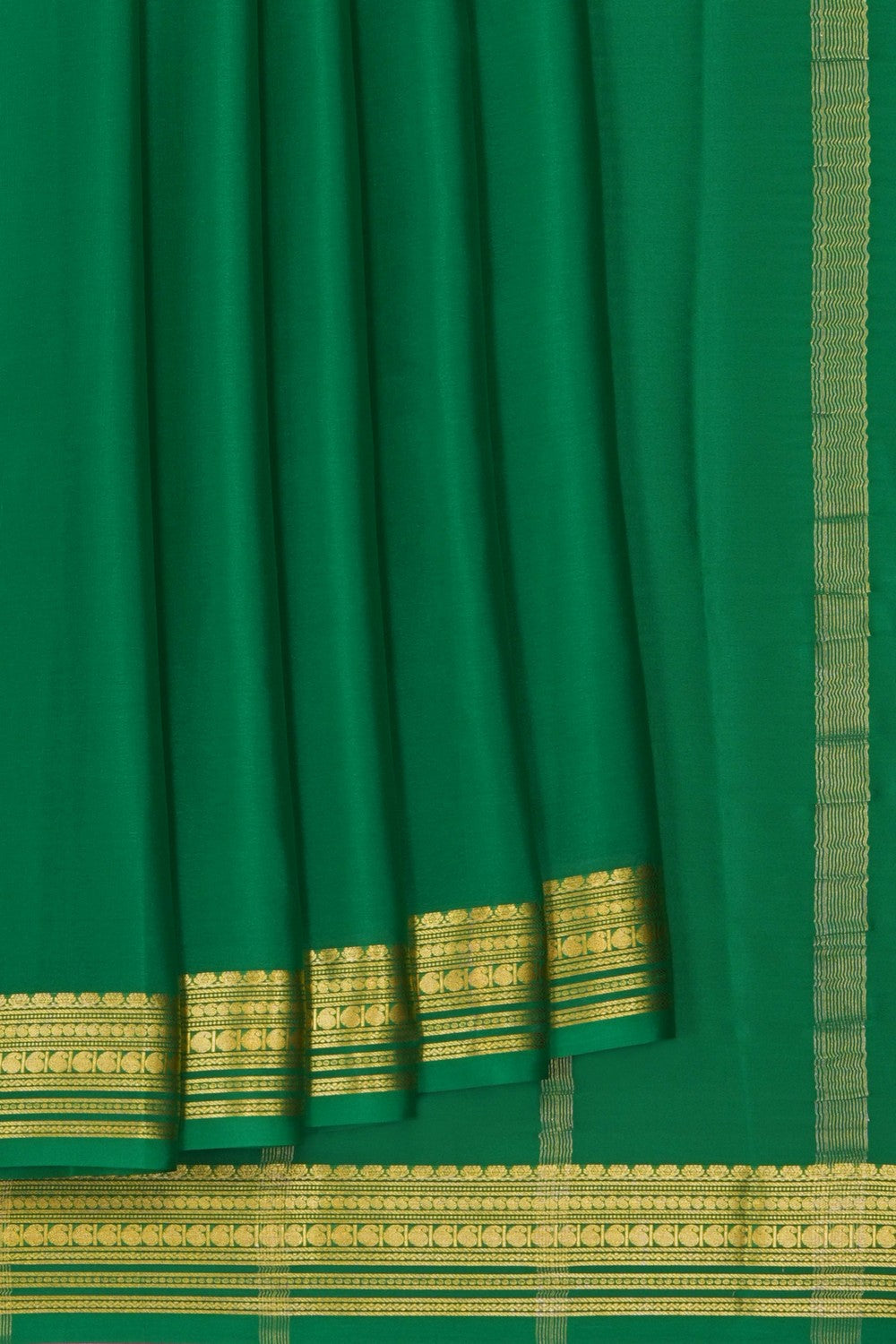 Image of Green Crepe Saree