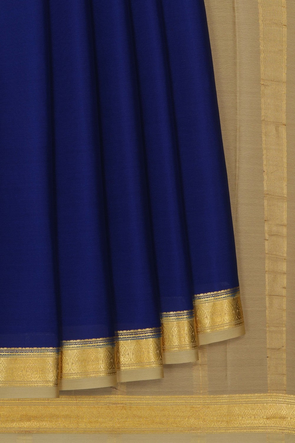 Image of Indigo Blue Crepe Saree