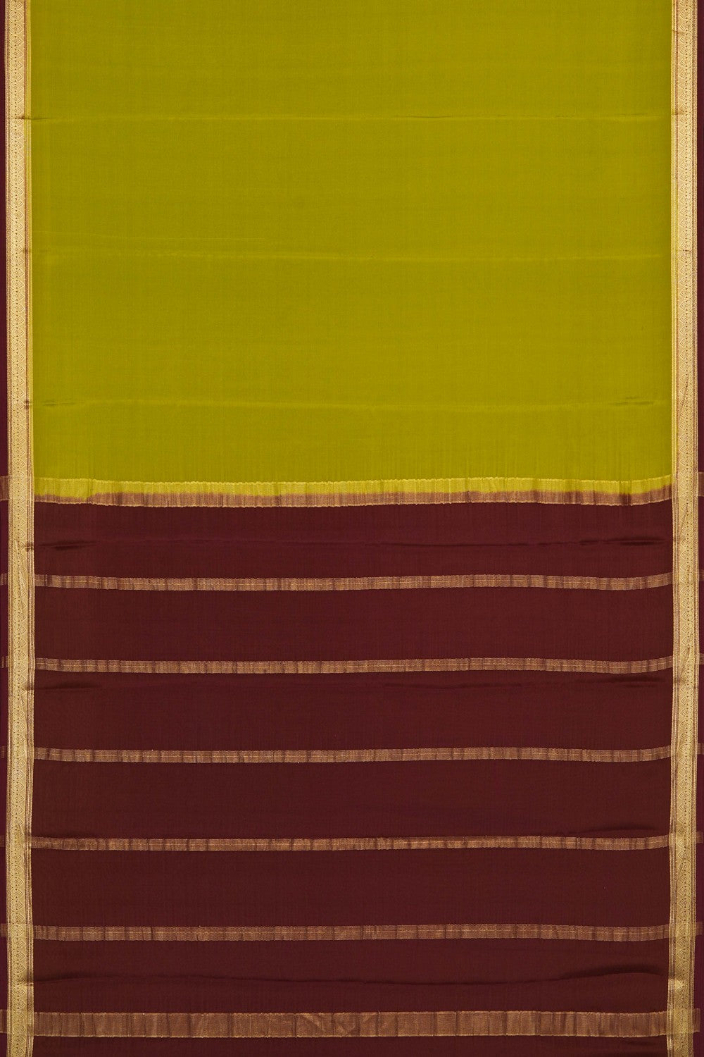 Image of Spring Green Crepe Saree