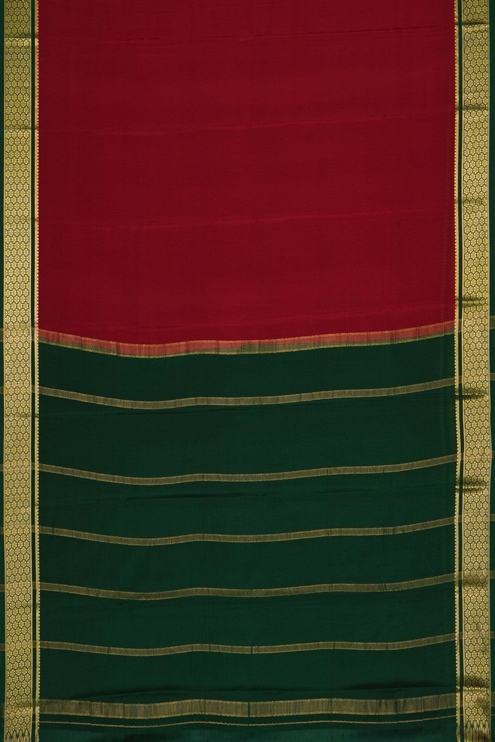 Image of Red Crepe Saree