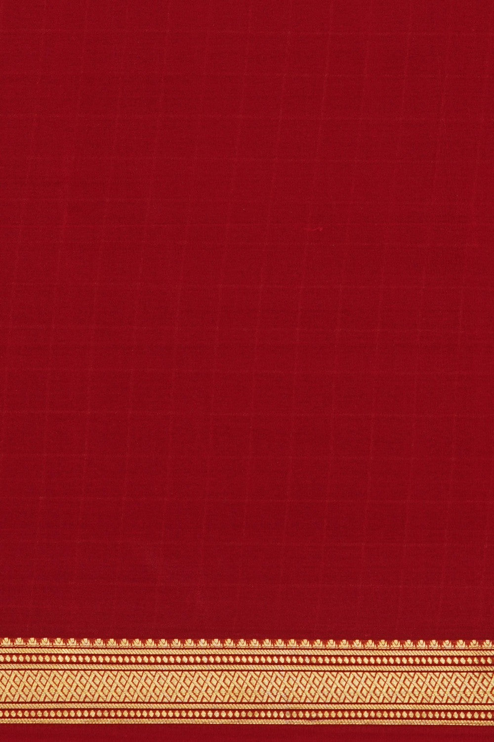 Image of Red Crepe Saree