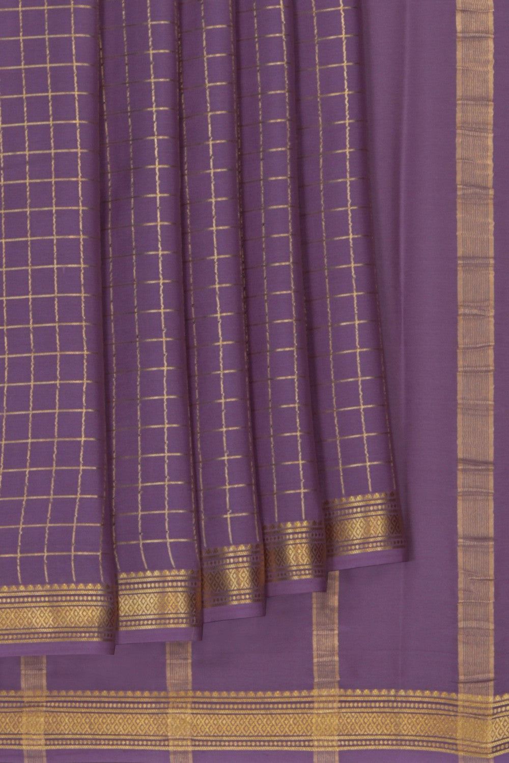 Image of Mauve Crepe Saree