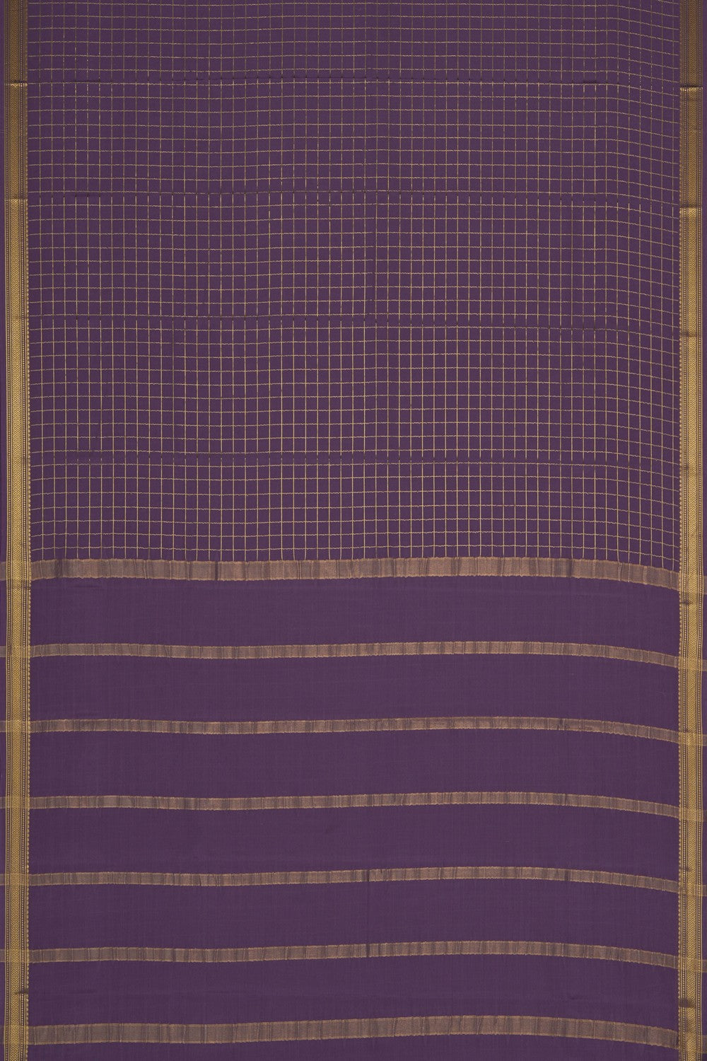 Image of Mauve Crepe Saree