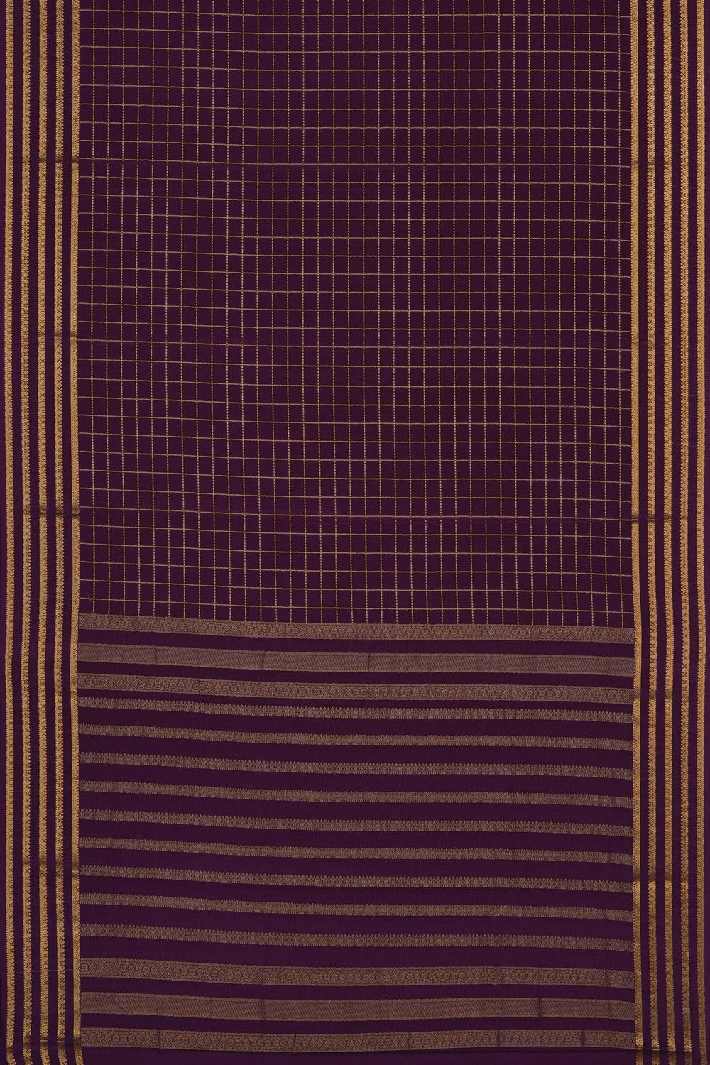 Image of Violet Crepe Saree
