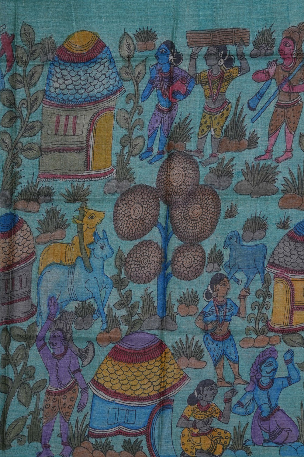 Image of Kalamkari Hand-Painted Dupatta