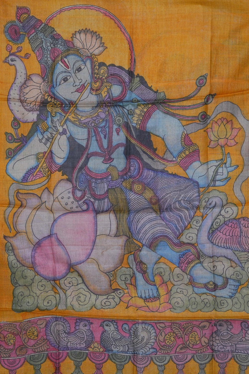 Image of Kalamkari Hand-Painted Dupatta