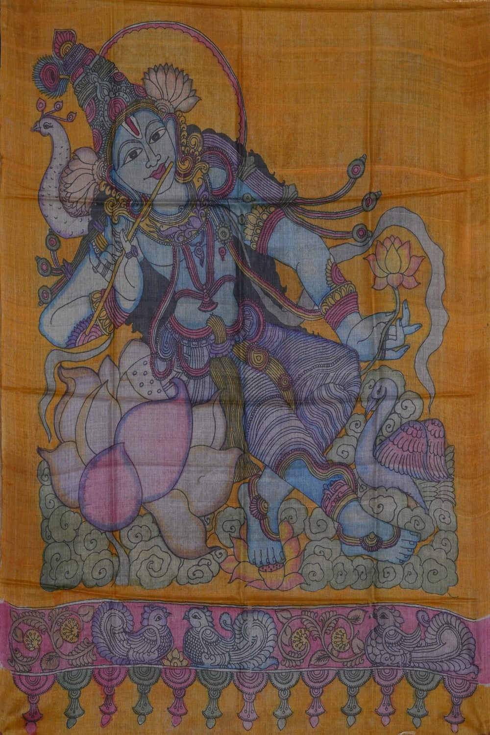 Image of Kalamkari Hand-Painted Dupatta