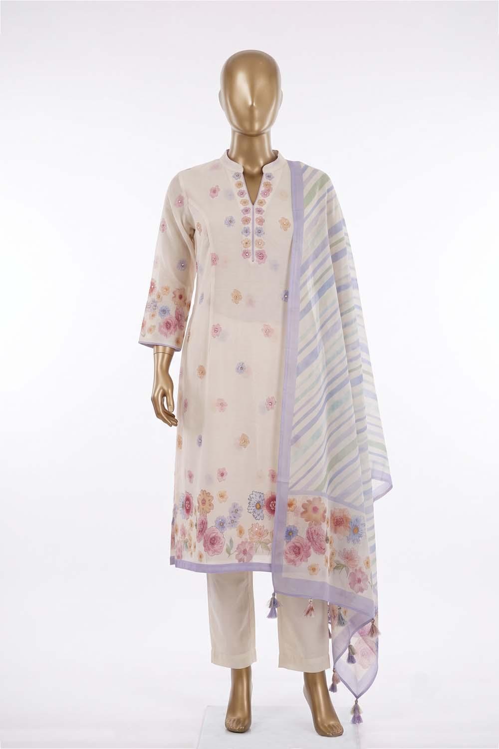 Image of Unstitched Suit Set Fabric (3 Pcs Set)