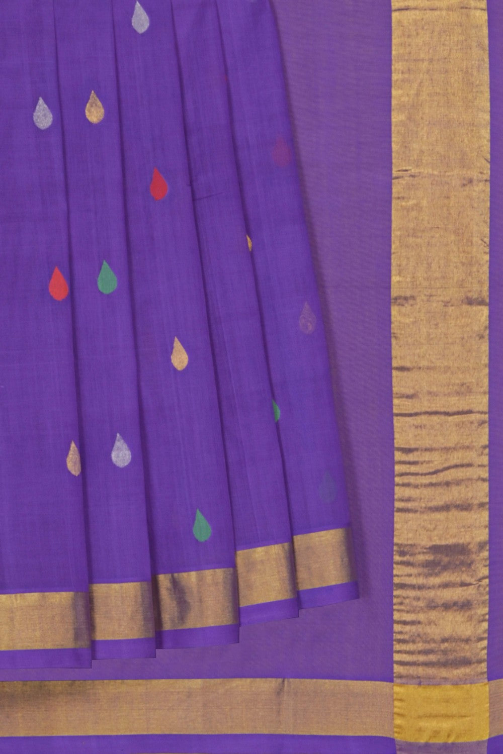 Image of Purple Venkatagiri Cotton Saree