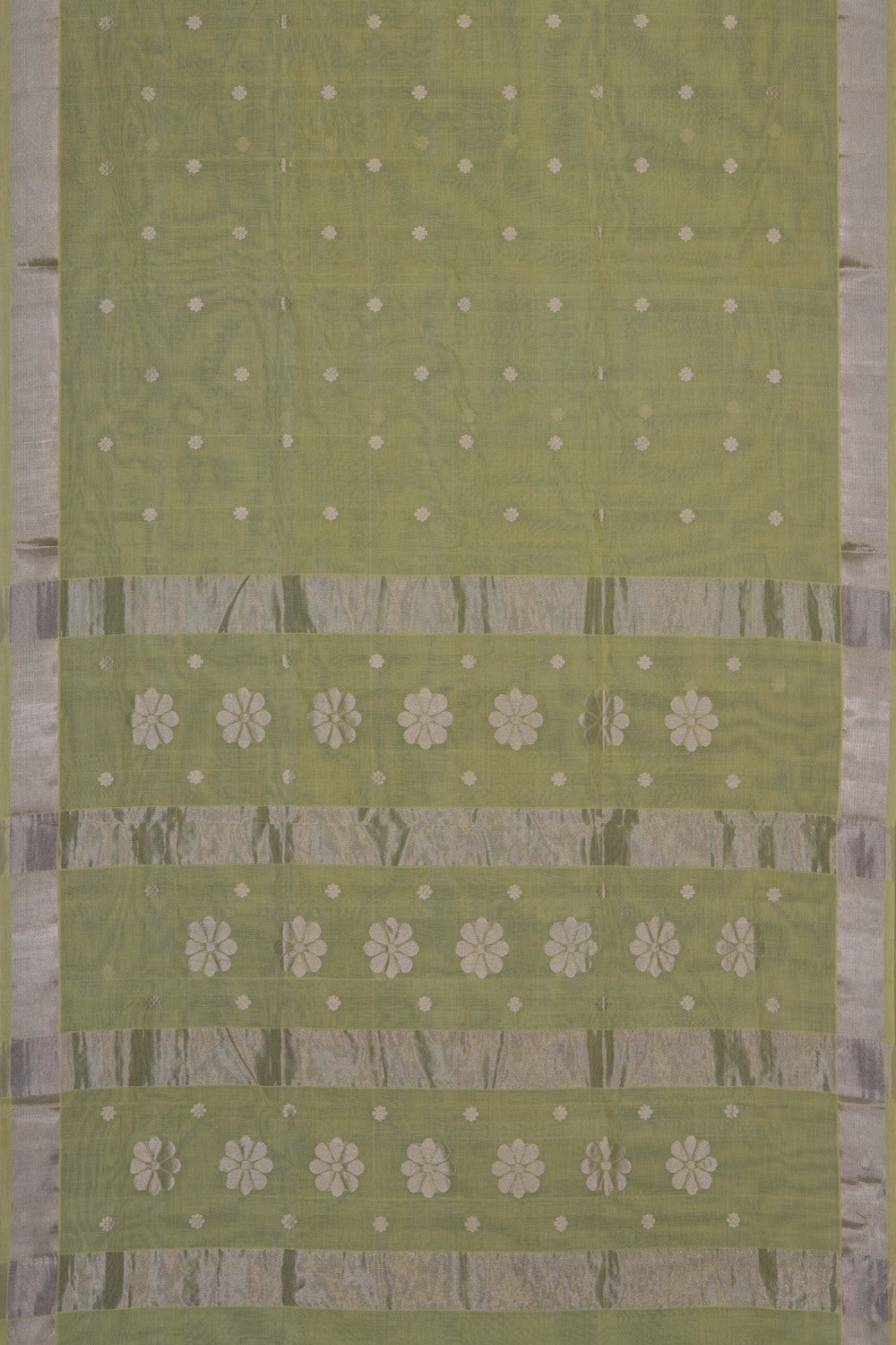 Image of Mint-Green Venkatagiri Cotton Saree