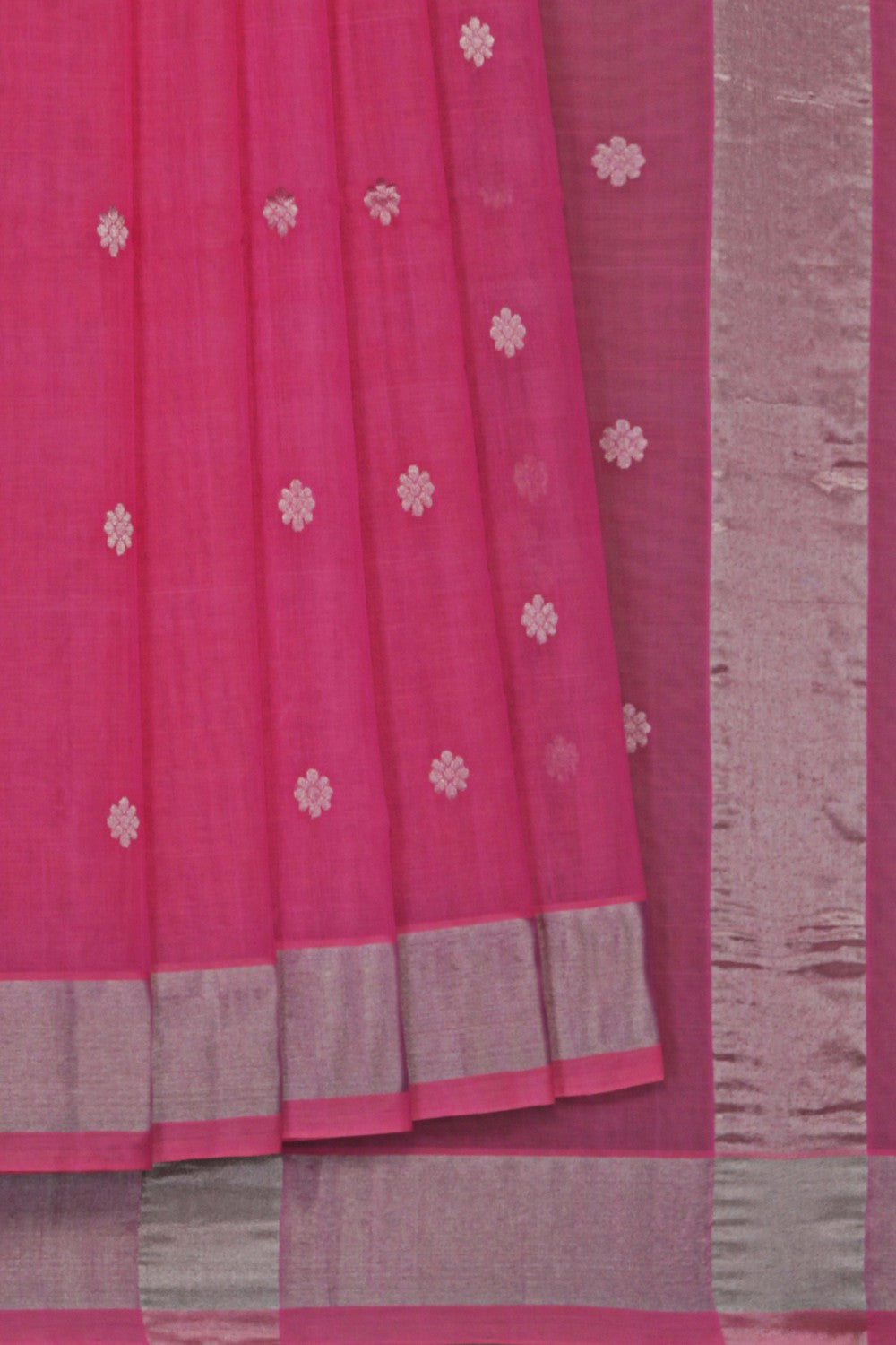 Image of Pink Venkatagiri Cotton Saree