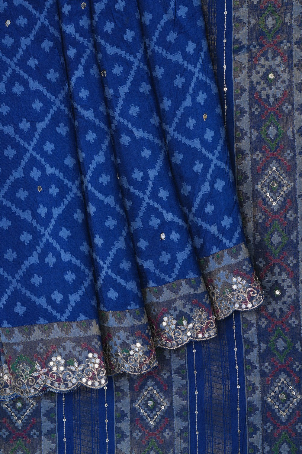 Image of Rajkot Silk Embroidered Saree