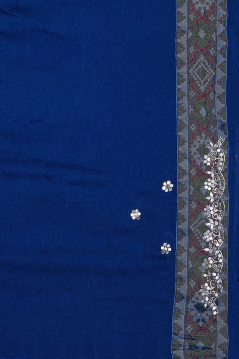 Image of Rajkot Silk Embroidered Saree